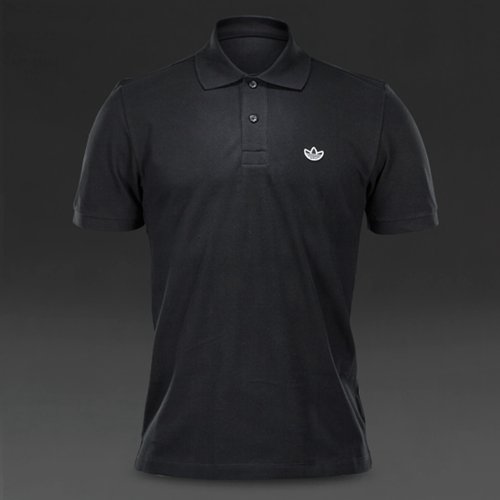 Adidas Originals Adicolor Polo Pique Shirt Black White for Men